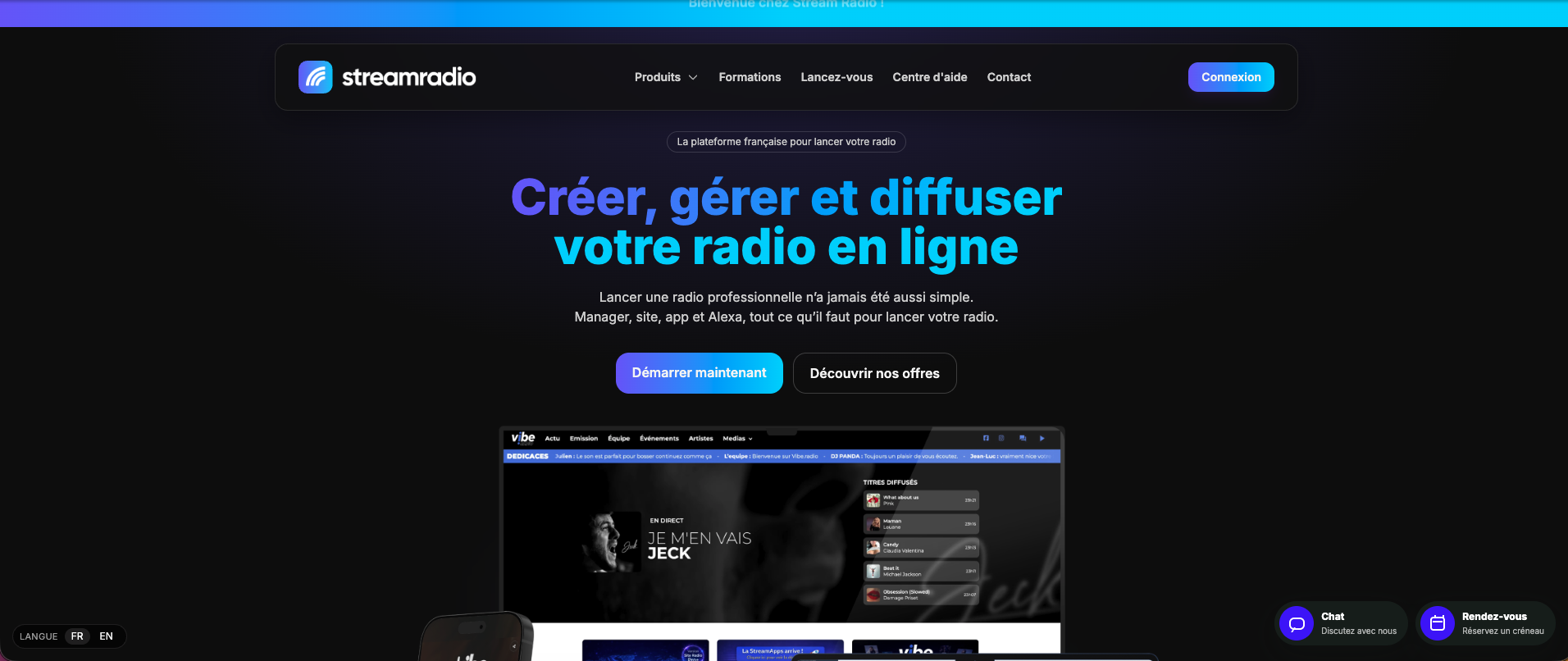 Nouveau site internet pour StreamRadio